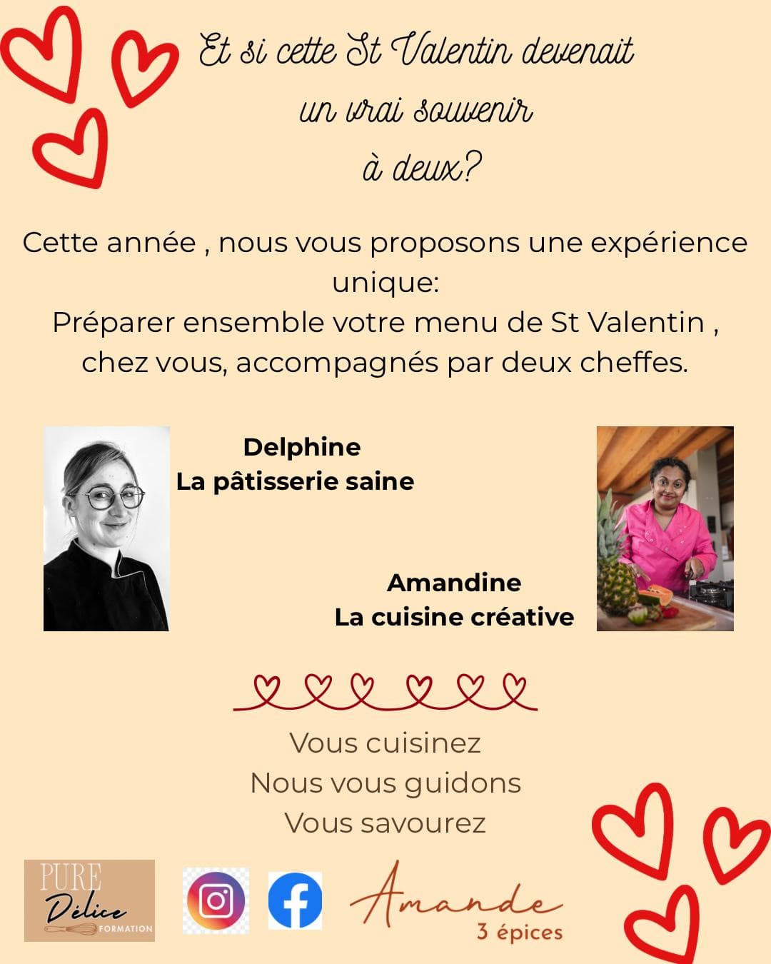 Diner St Valentin à 4 mains